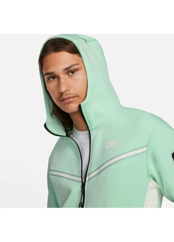 Бірюзова демісезонна куртка sportswear tech fleece taped full-zip hoodie turquoise cu4489-379 Nike