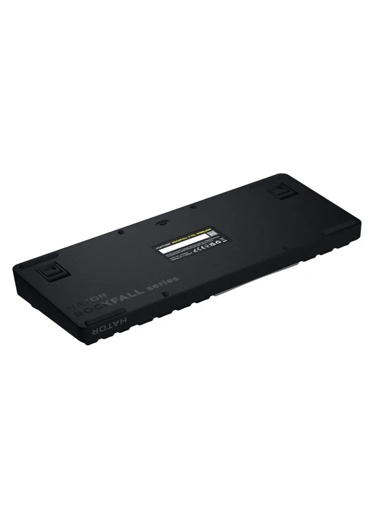 Клавіатура Rockfall 3 Mecha TKL QMK/VIA Orange Wireless Black (HTK850UA) Hator (317196302)