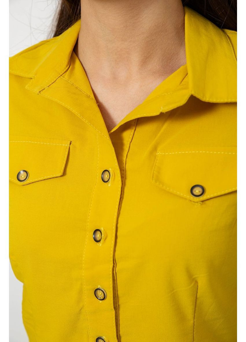 Горчичная кэжуал рубашка Ager