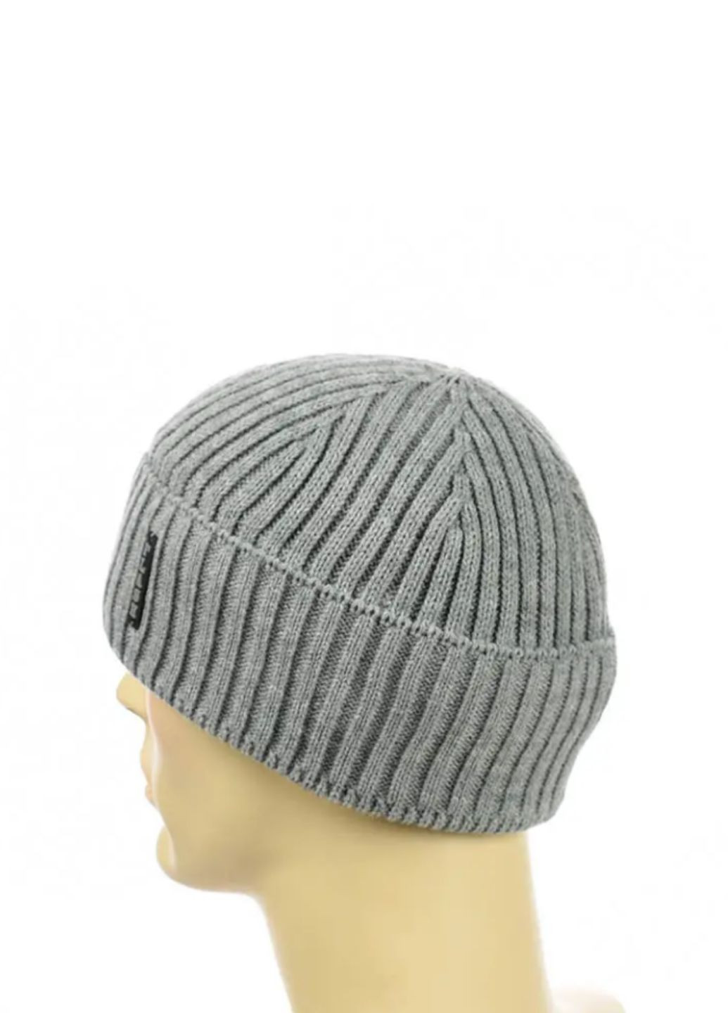 з відворотом 1х1 No Brand Чоловіча демісезонна шапка (353302266)