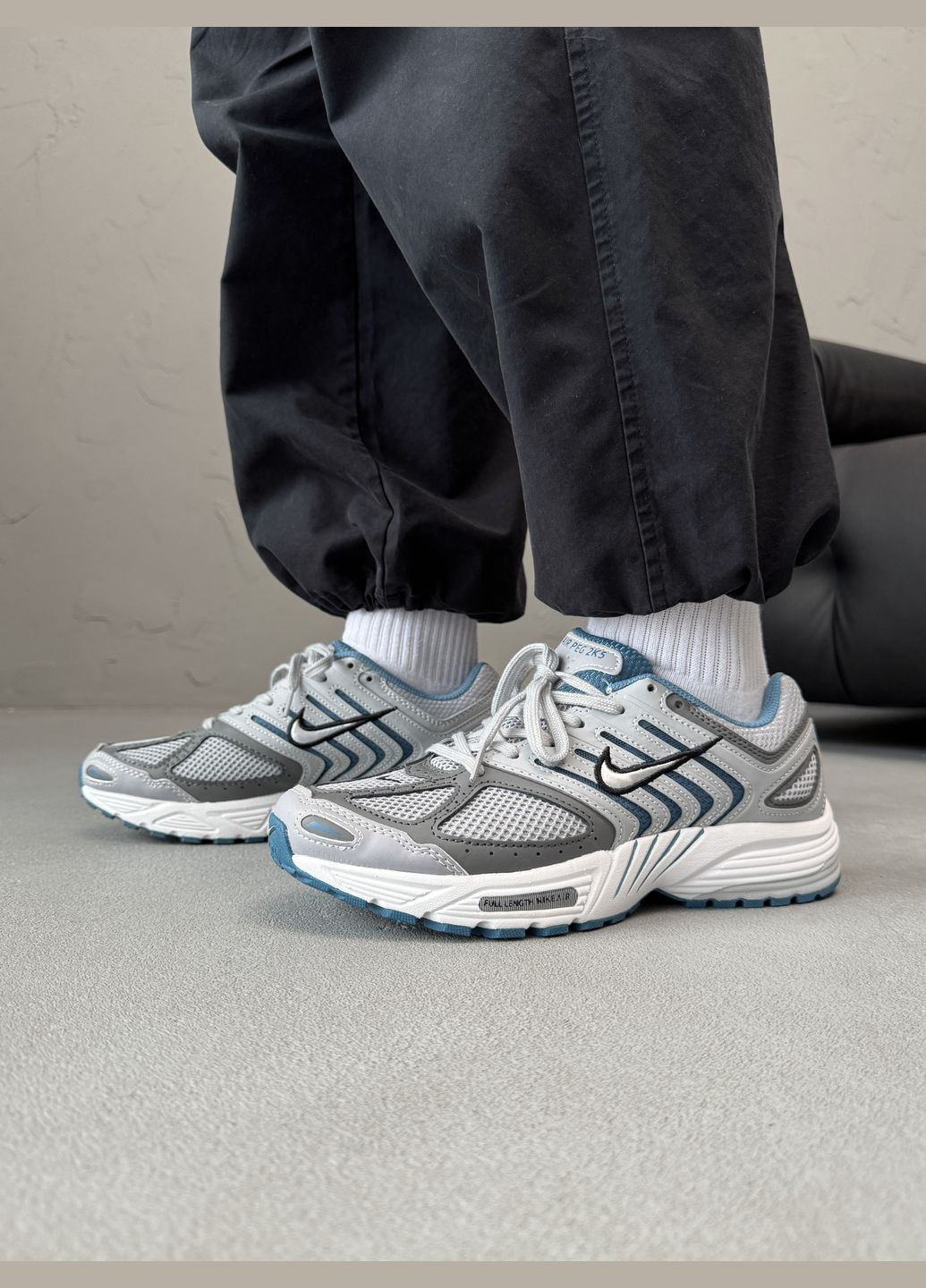 Сірі Осінні кросівки чоловічі nike air pegasus 2k5 grey | найк аір пегасус 2k5 сірі No Brand