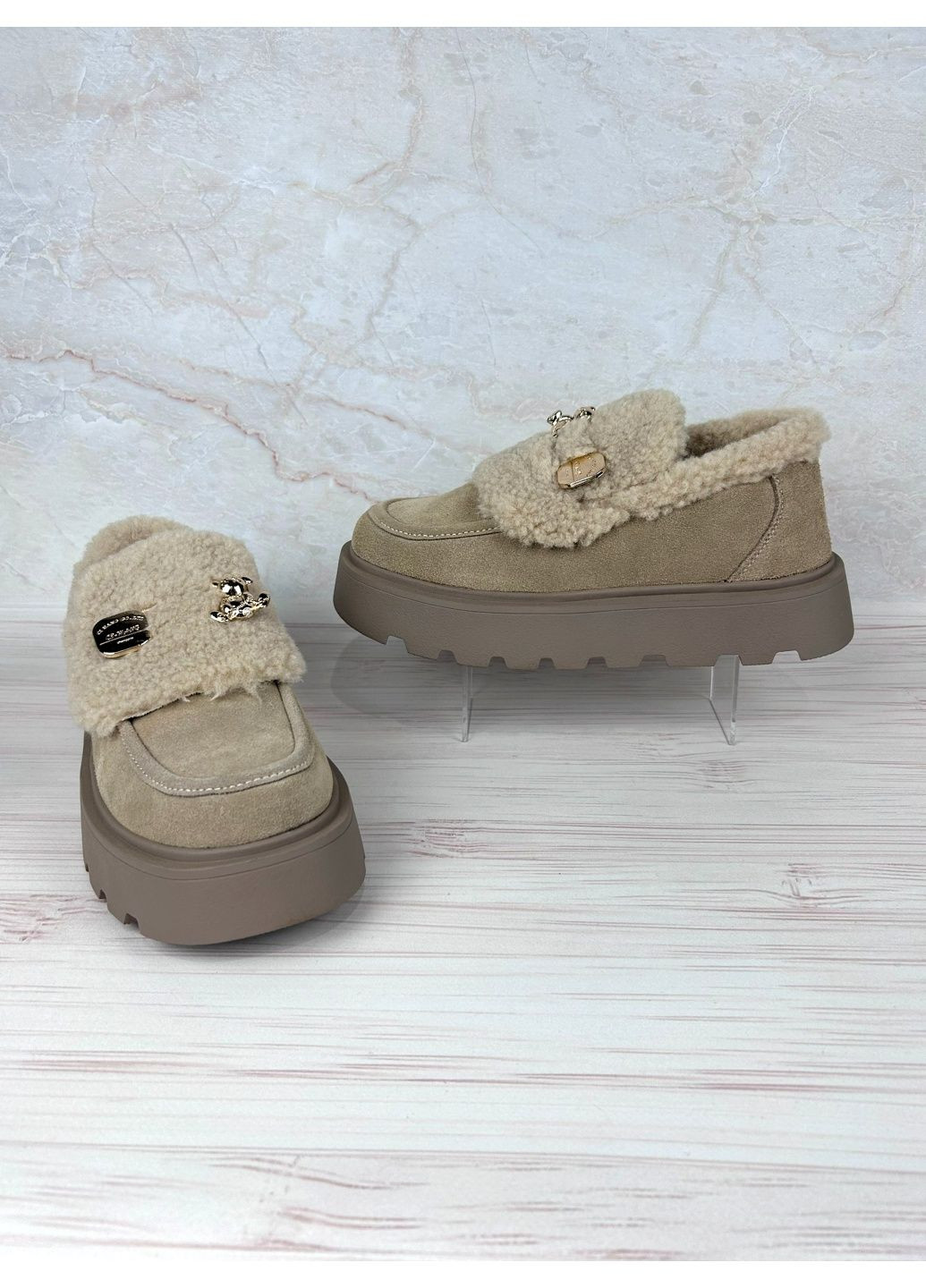 Угги из замши для женщин No Brand (365301146)