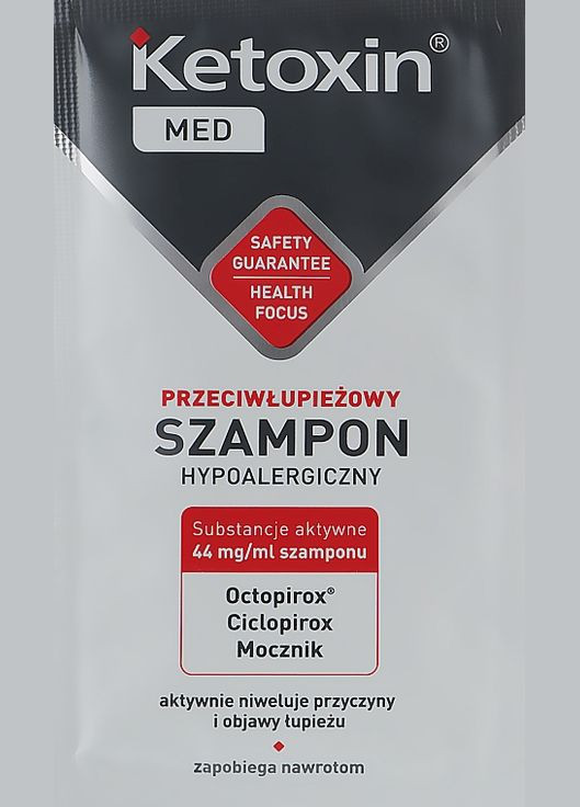 Шампунь для волосся проти лупи (пробник) Ketoxin Forte Strengthcting Anti-Dandruff Shampoo 6ml (924843-71823) L'biotica (369381939)