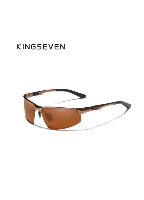 Чоловічі сонцезахисні окуляри для водіїв Спорт з поляризованими лінзами N9121 DESIGN Коричневий No Brand (307084727)