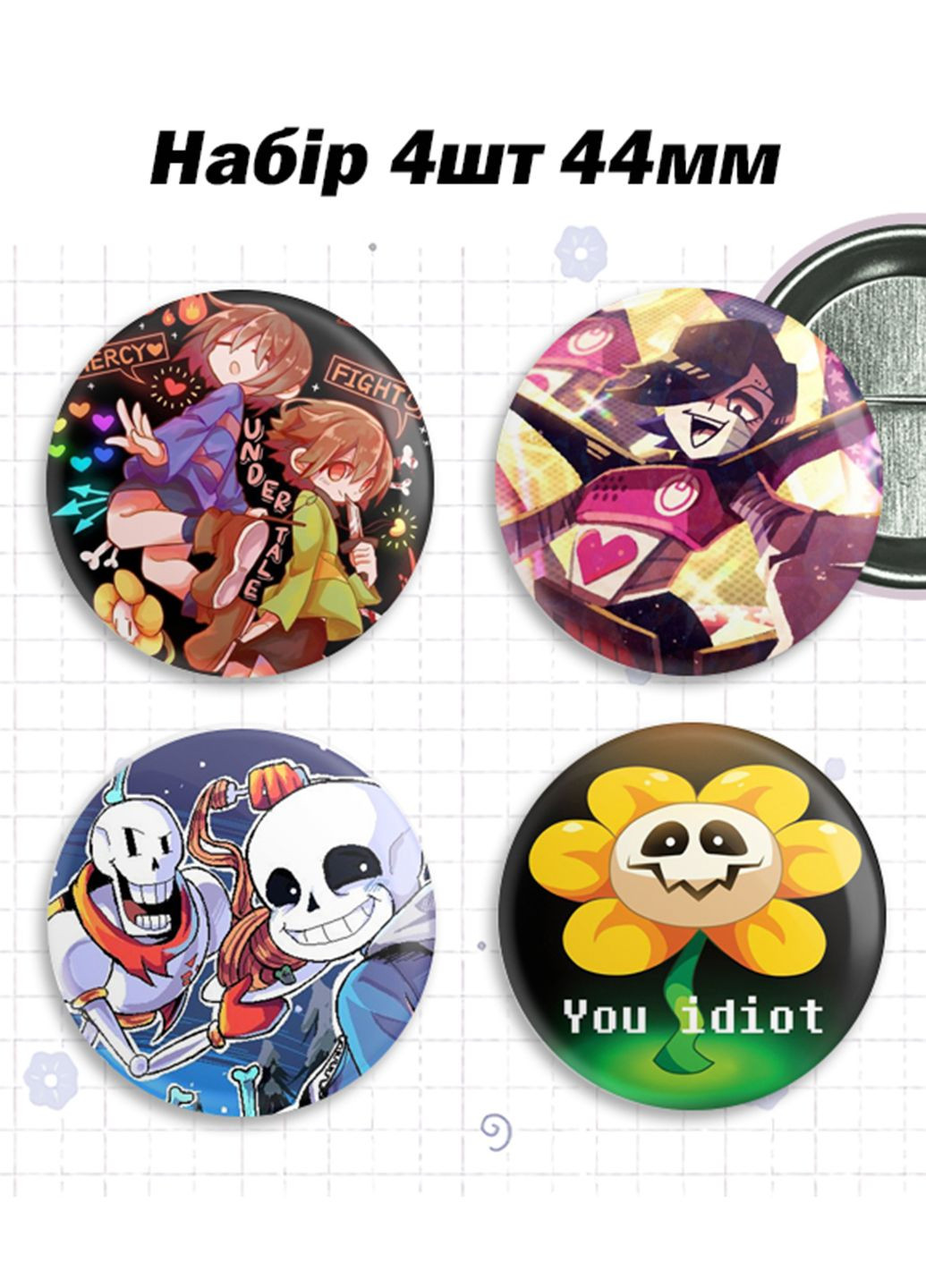 Набір значків по грі Undertale / Андертейл No Brand (339870101)