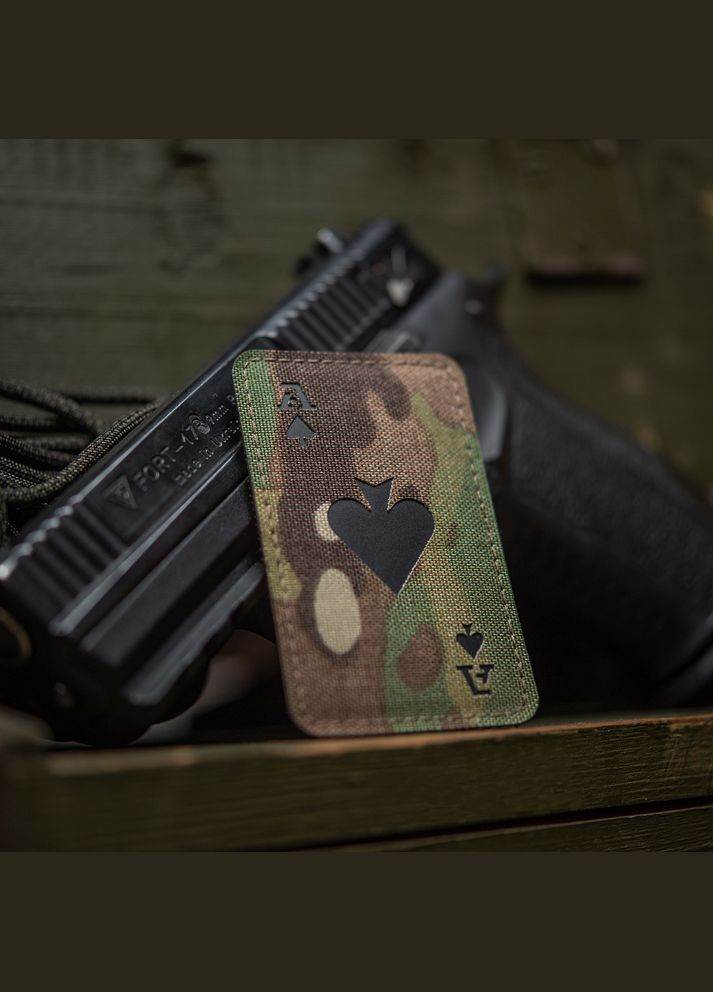 Нашивка Ace of Spades Laser Cut Multicam/Black M-TAC (315047093)