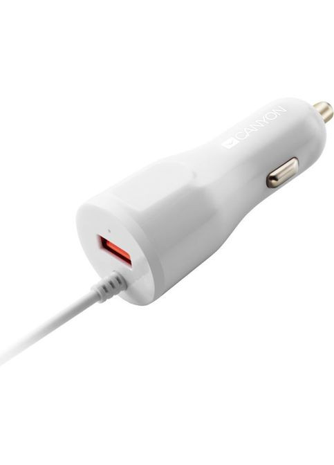 Зарядний пристрій (CNE-CCA033W) Canyon 1xUSB car adapter (268145803)
