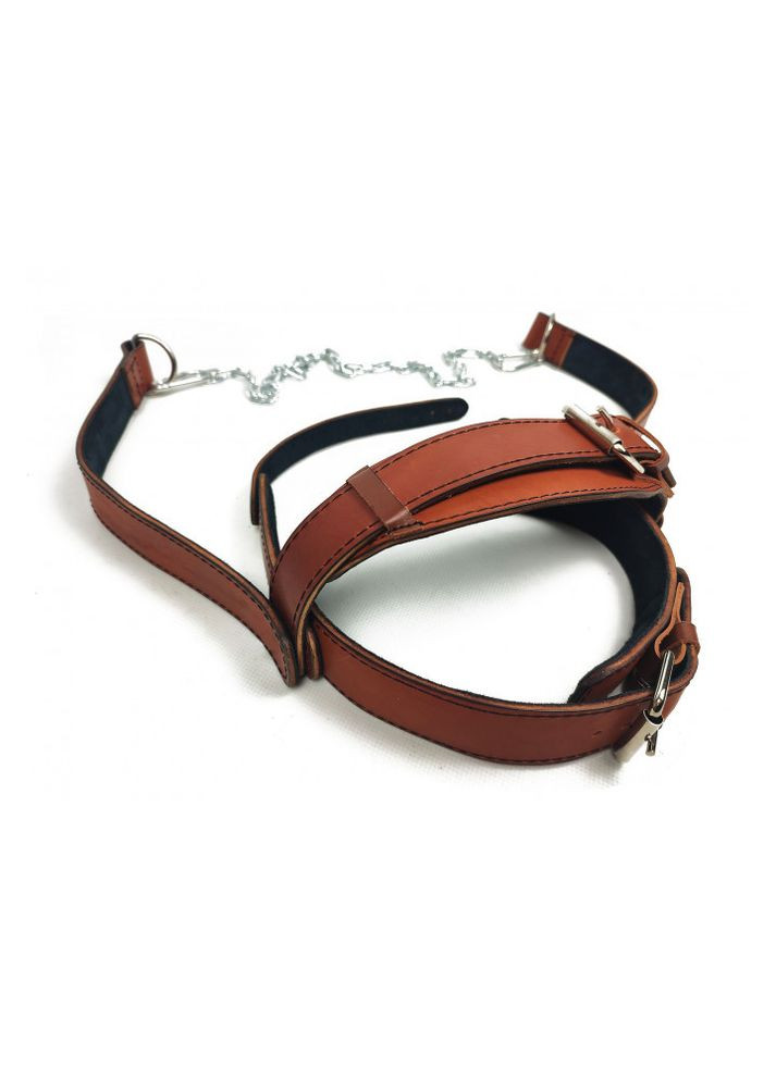 Упряжь BISON коричневая (кожа) EasyFit (362497837)