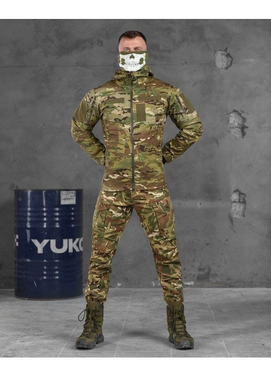 Тактичний чоловічий демісезонний костюм Ріп-стоп 3 в 1 мультикам No Brand