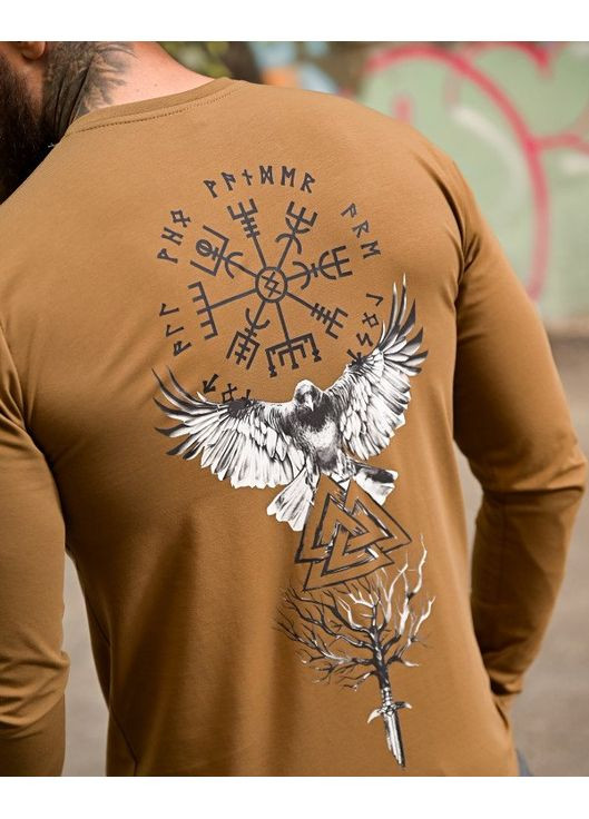 Тактичний чоловічий лонгслів Руни койот No Brand (360506944)