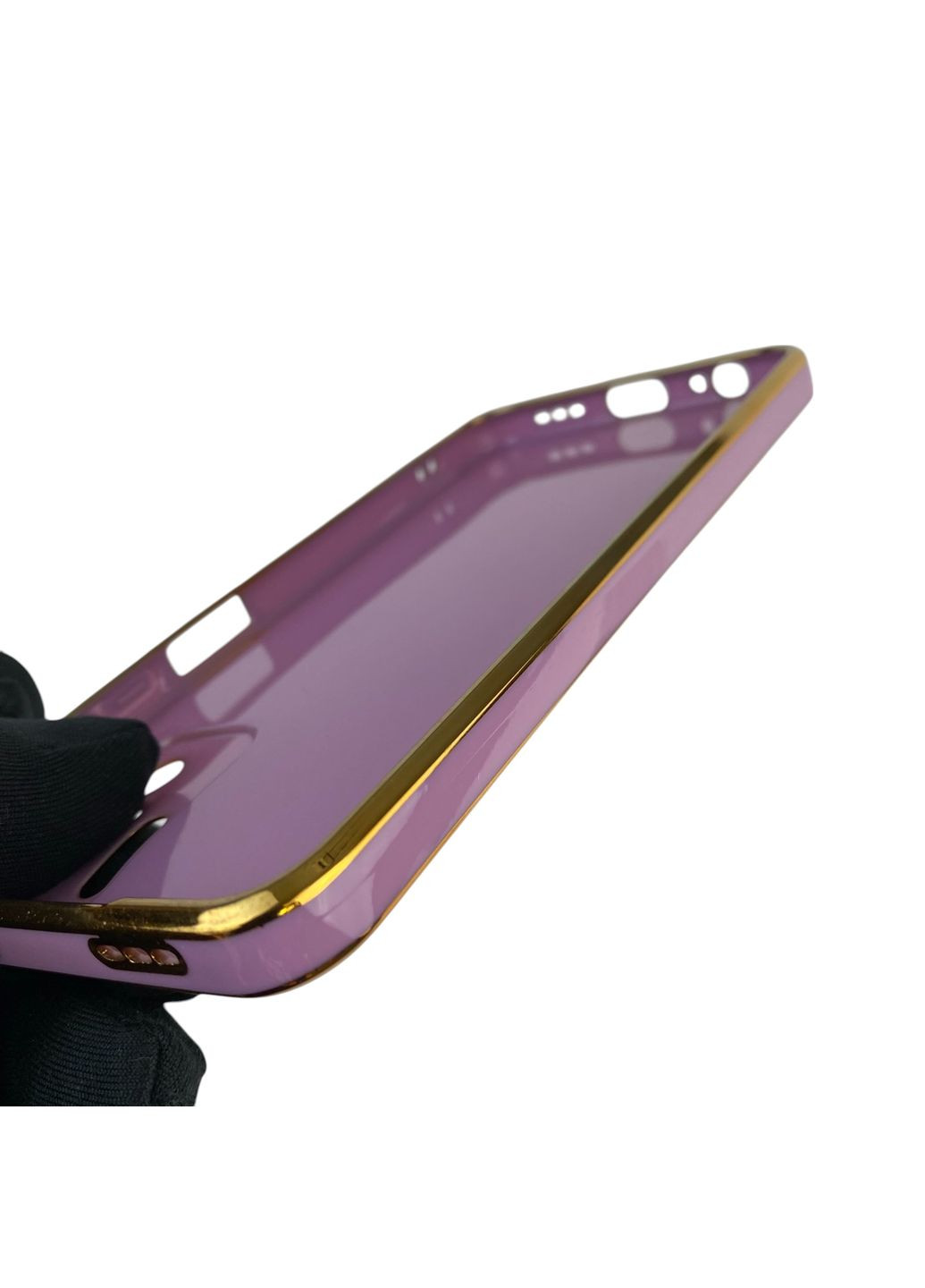 Чехол для POCO M5s с кольцом-подставкой с золотой окантовкой на поко м5с черничный gs1 Xiaomi (366229332)