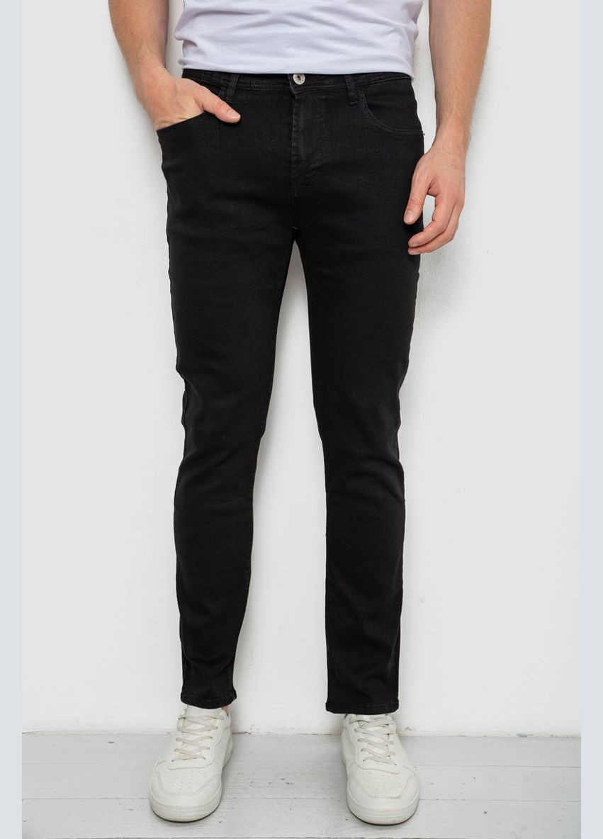 Черные демисезонные прямые джинсы мужские, 244r8350 Ager
