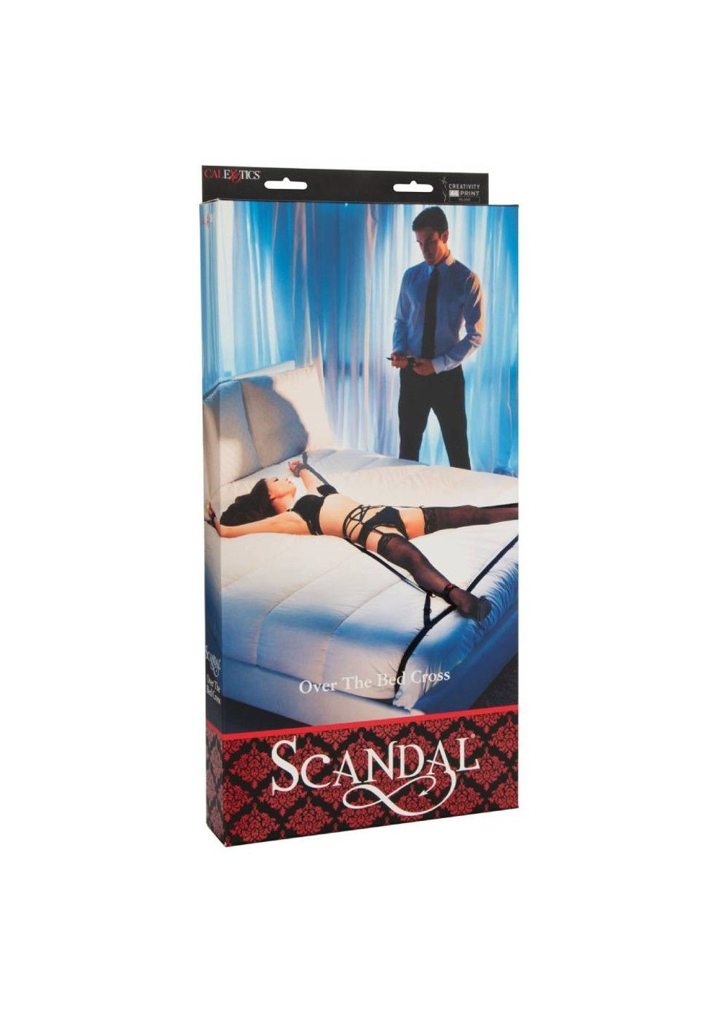 Система фіксації до ліжка Scandal, з візерунком, червоно-чорна California Exotic (289783145)