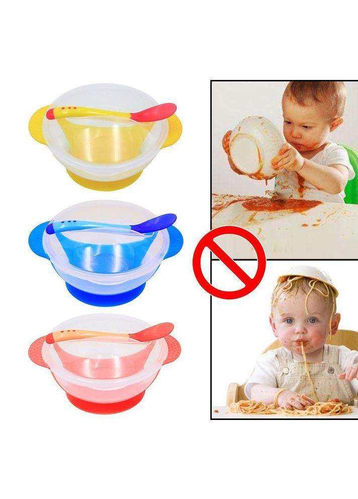 Набор 077 Тарелка на присоске с термоложкой. No Brand (327216556)