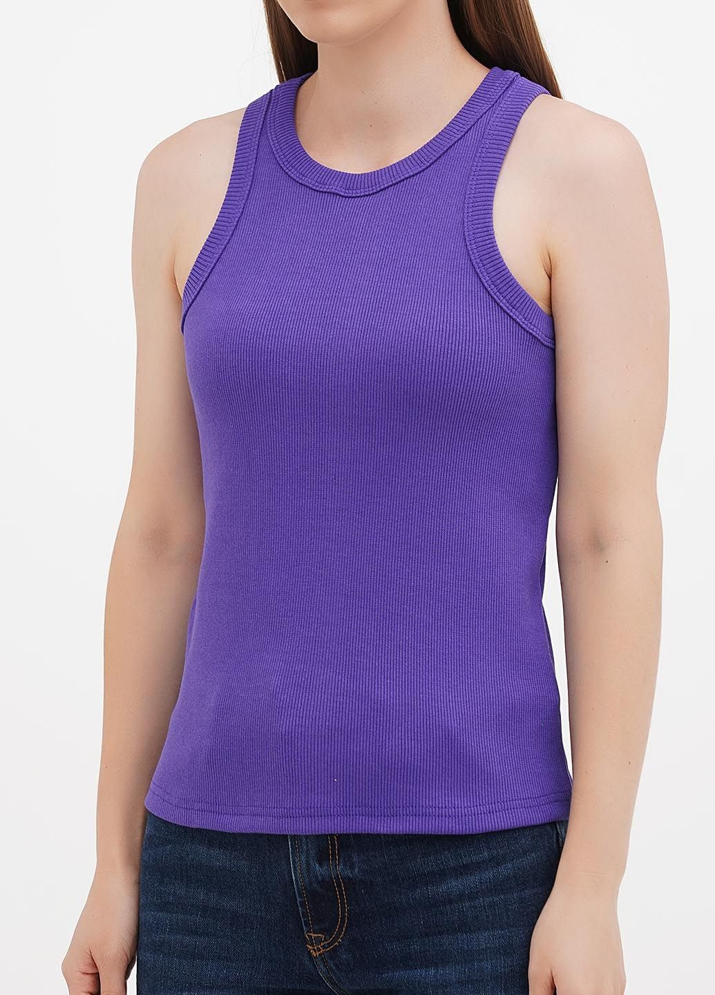 Жіноча приталена майка в рубчик (hb562456) HiBrand — 347767380