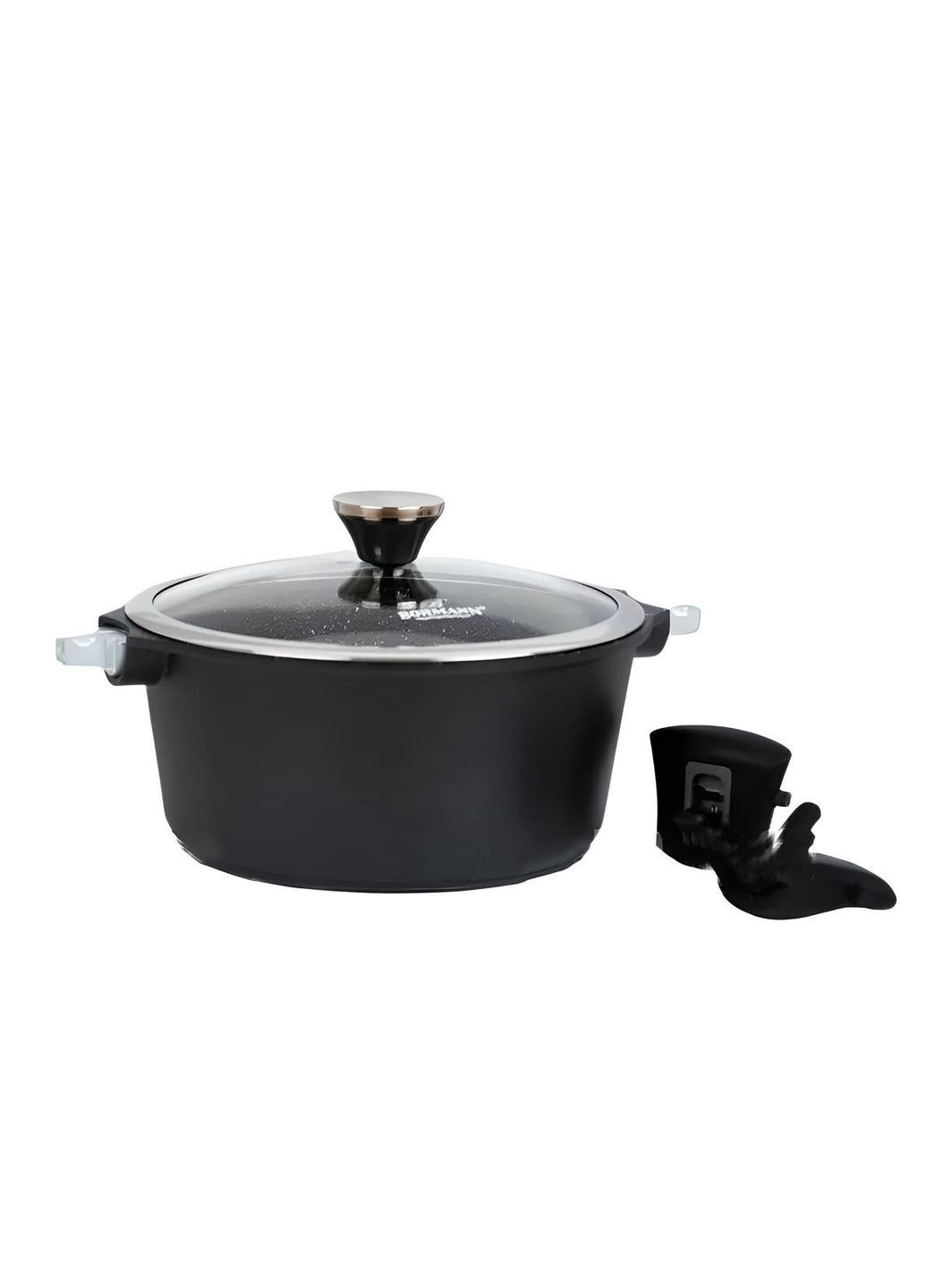 Каструля з мармуровим покриттям 28 см, 6.5 л (BH-1730-28CR) Bohmann (334006840)