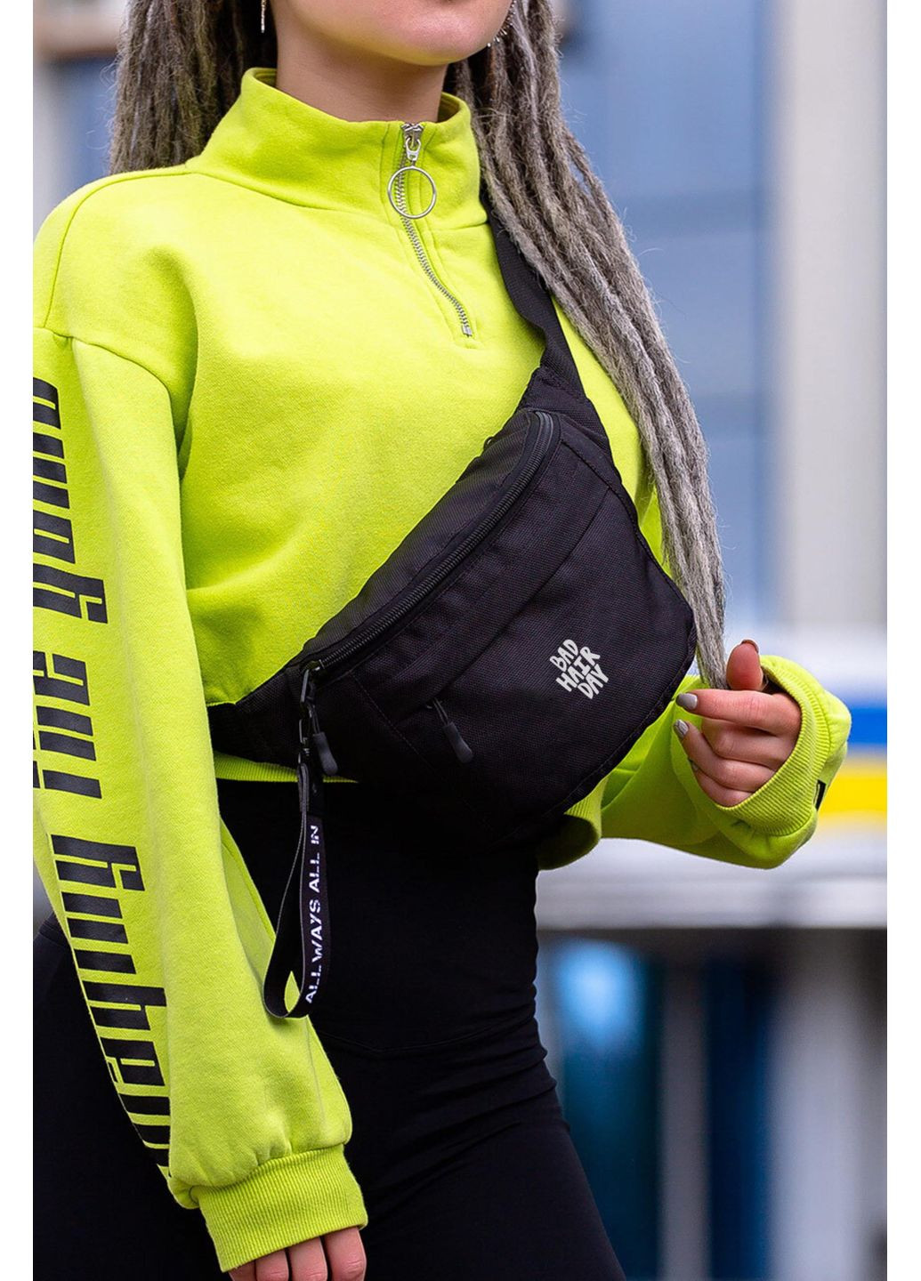 Женская Сумка Бананка Барсетка Через Плечо С Принтом BadHair Without (350908699)