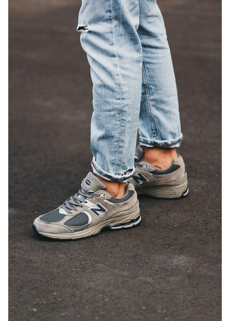 Сірі Осінні кросівки чоловічі new balance 2002r grey нью беланс 2002r No Brand