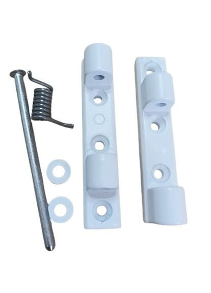 Петля металева з доводчиком для дверних москітних сіток Біла Aluprof (363329630)