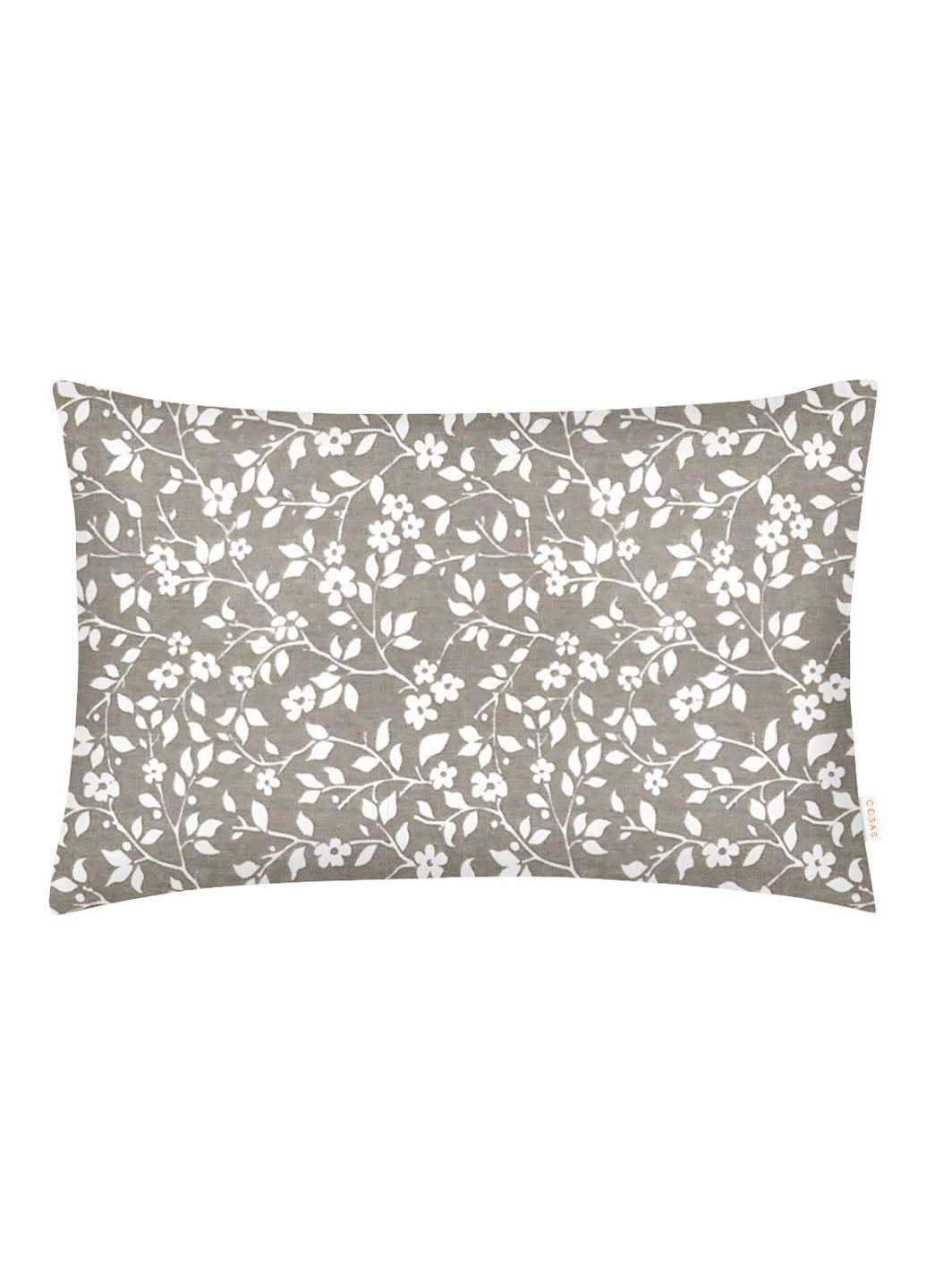 Півтораспальний комплект на резинці BEIGE FLOWERS Ранфорс 160х220 см Cosas (307386944)