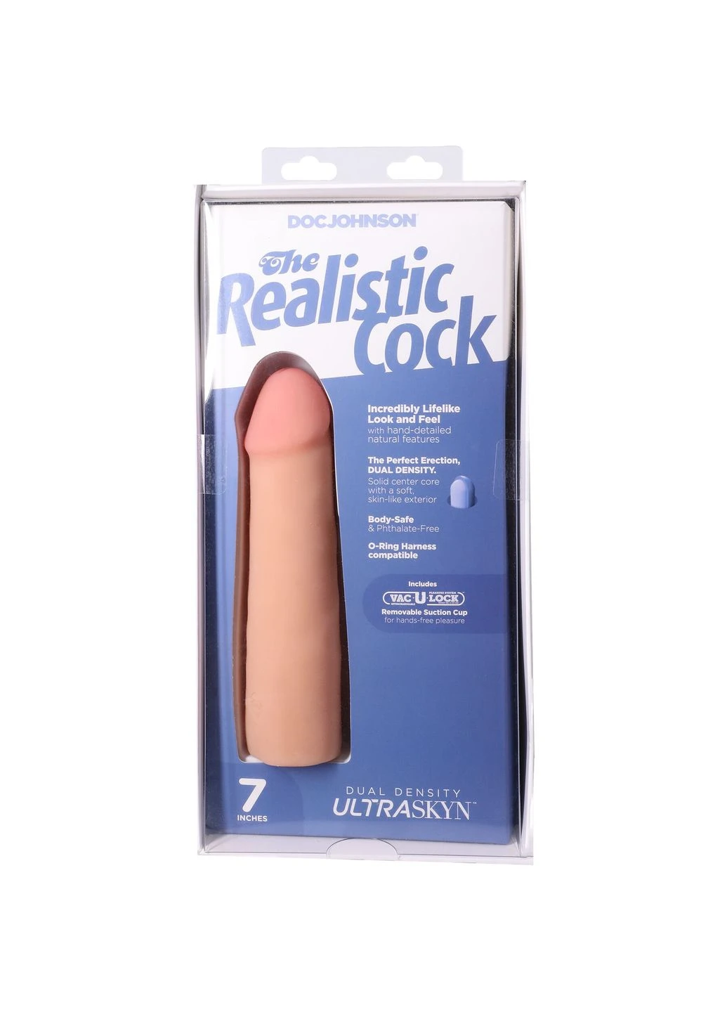 Фалоимитатор The Realistic Cock ULTRASKYN - 7 Inch Vanilla Doc Johnson (400432496)