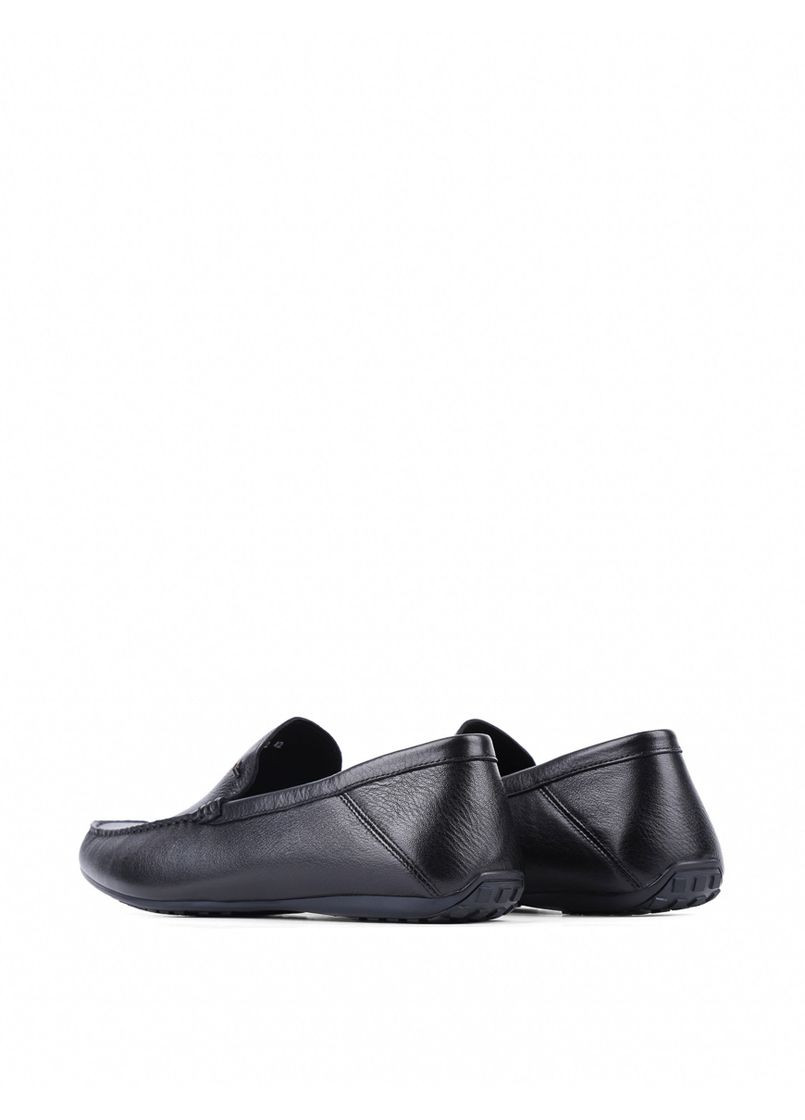 Черные мужские мокасины hf1102 черная кожа Miguel Miratez
