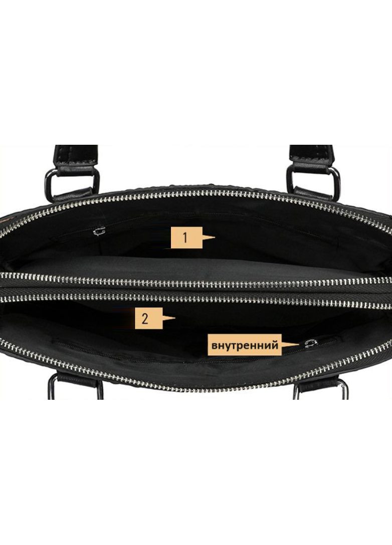 Жіноча сумка портфель для документів чорна з натуральної шкіри ProDobro (363221953)