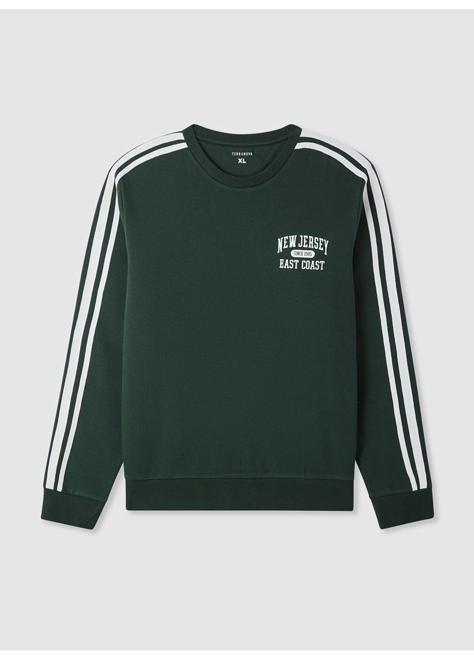 Темно-зеленый свитшот чел Terranova (362561786)