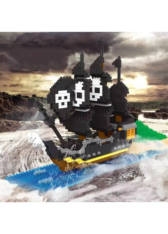 Дитячий конструктор у стилі лего, піратський корабель "Чорна перлина" подарунок день народження, хлопчику, 630 міні деталей Lego (353966683)