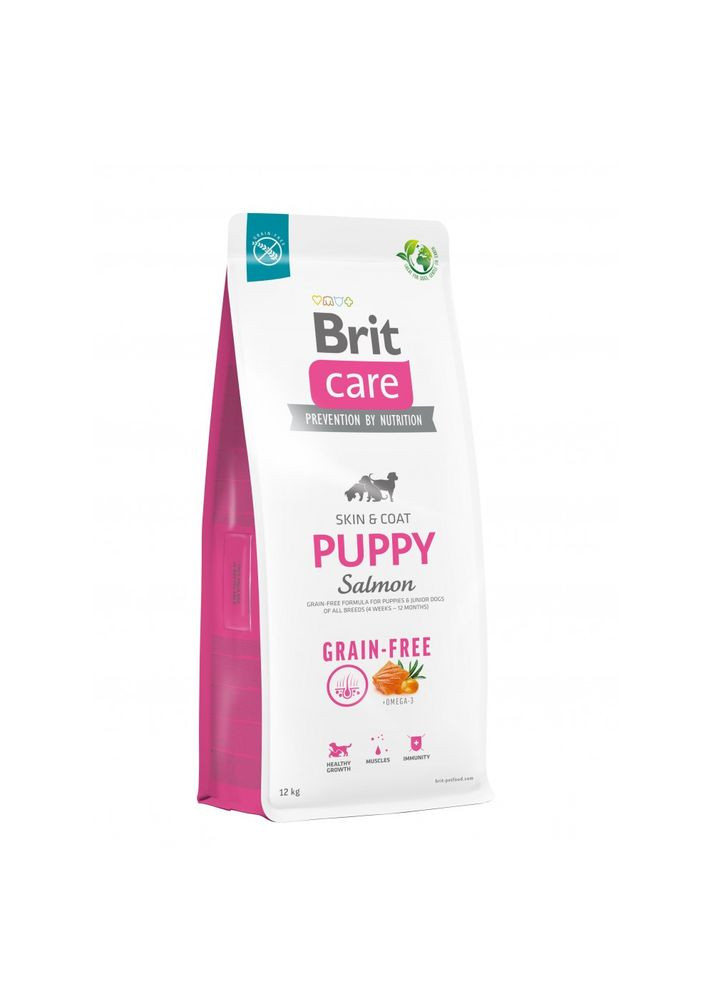 Сухий корм Dog Grain-free Puppy для цуценят беззерновий з лососем 12 кг Brit Care (345743422)