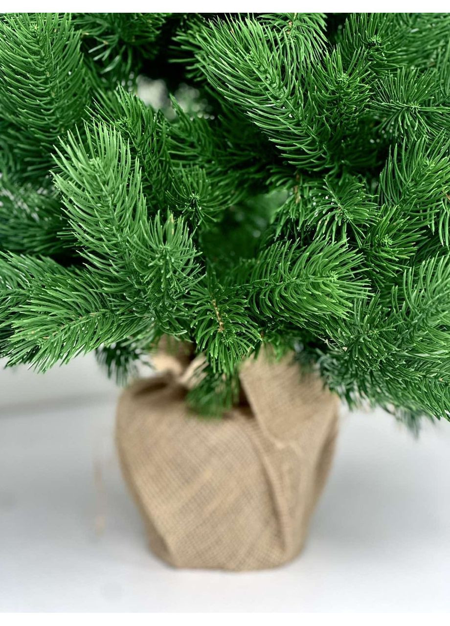 Елка новогодняя искусственная литая Pine Mini в мешковине 90 см зеленая HVOYA (361440329)