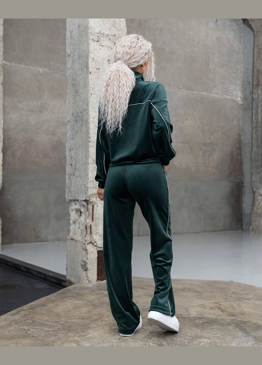 Женский велюровый костюм Изумрудный No Brand (326842578)