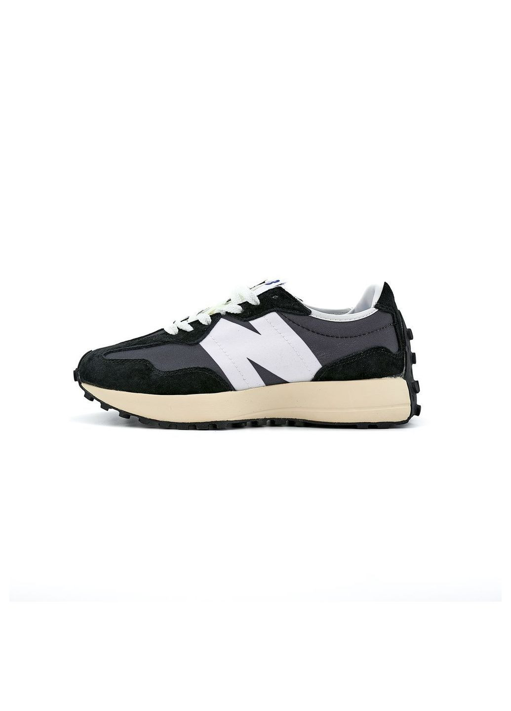 Чорні всесезонні кросівки new balance No Brand 327 Black White Premium