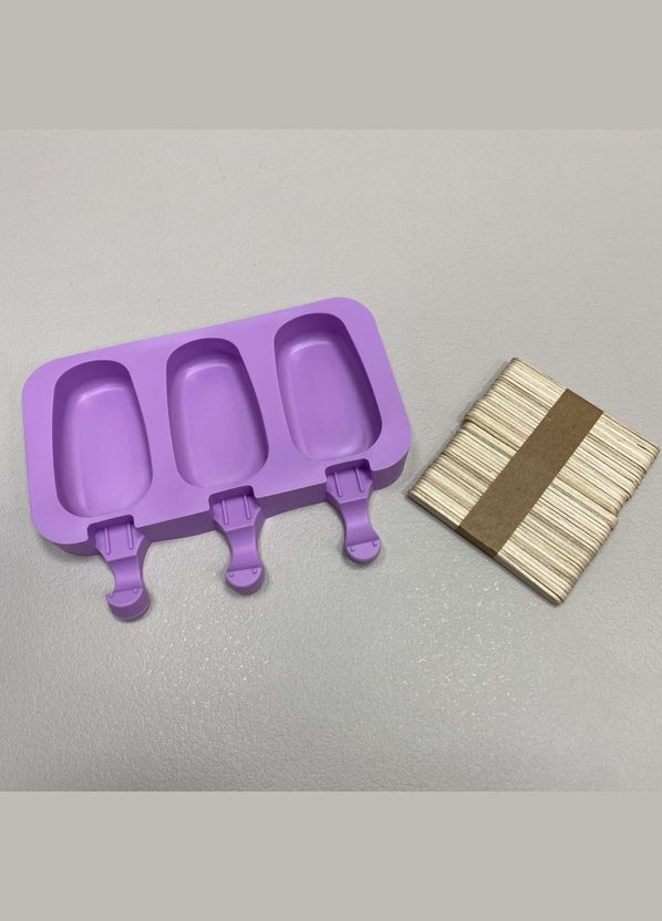 Форма для морозива силіконова 1985 фіолетова A-Plus (317203743)