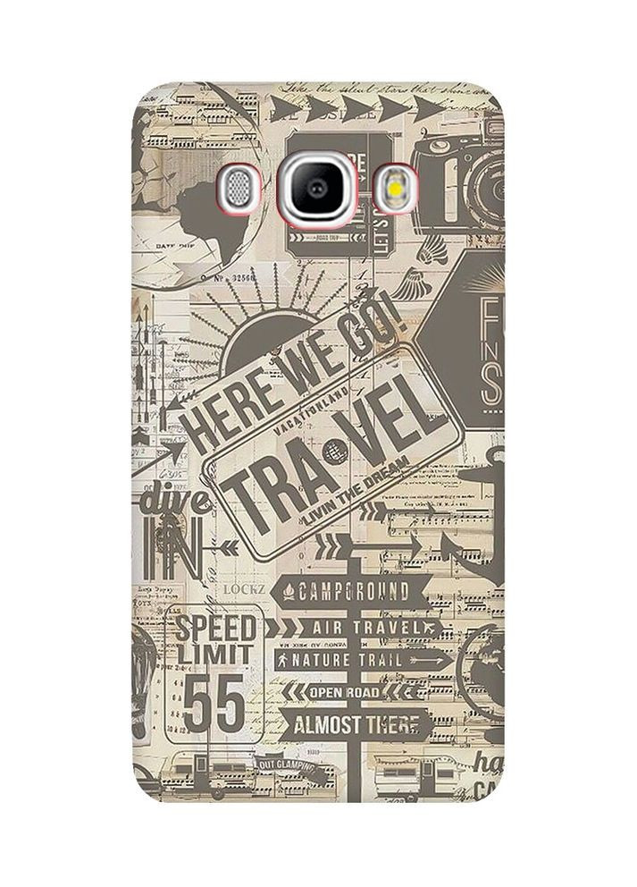 Матовий чохол з червоними боками на Samsung Galaxy J5 (2016) J510:: Мандри (принт 324) Creative (360658381)