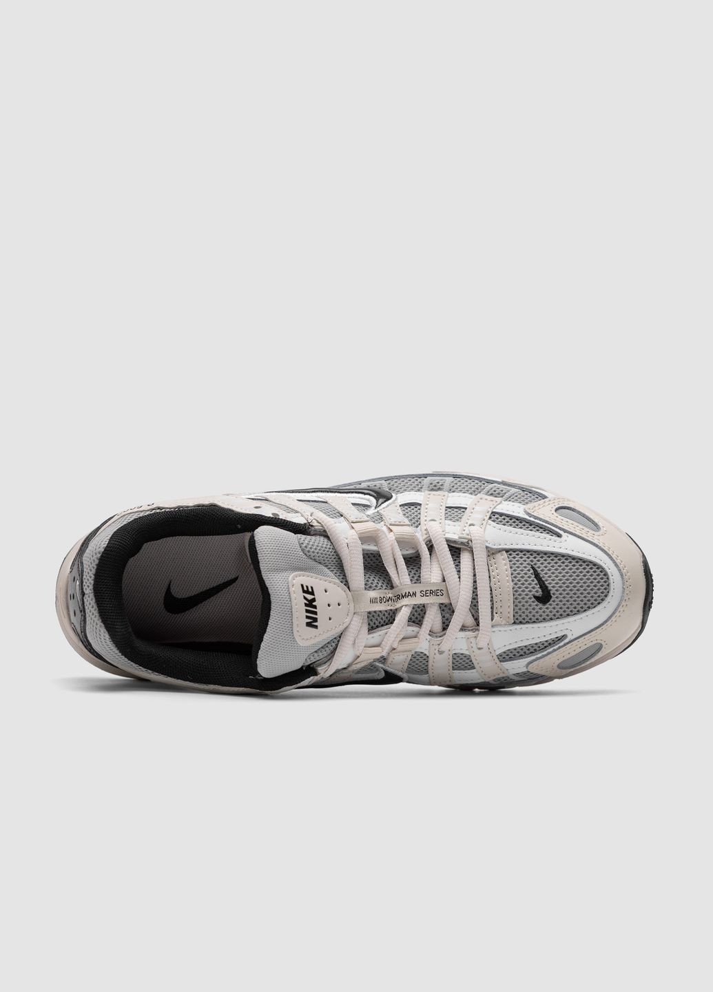 Комбіновані Осінні кросівки чоловічі nike 'white beige black' No Brand P-6000