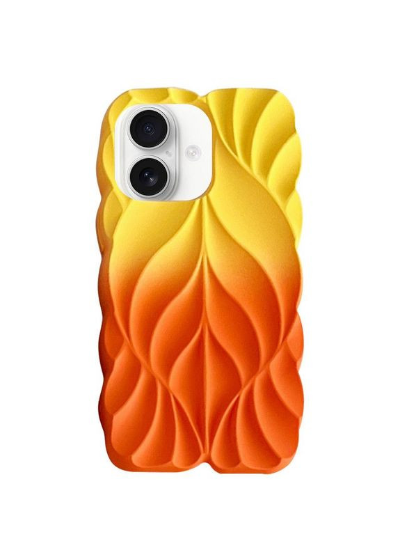 Чехол TPU Leaf для Apple iPhone 16 (6.1") Желтый Epik (372972313)