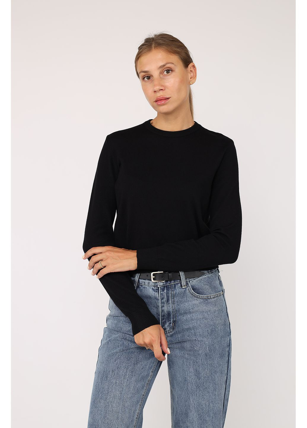 Джемпер женский цвет черный CB-00273137 Yuki (348839347)