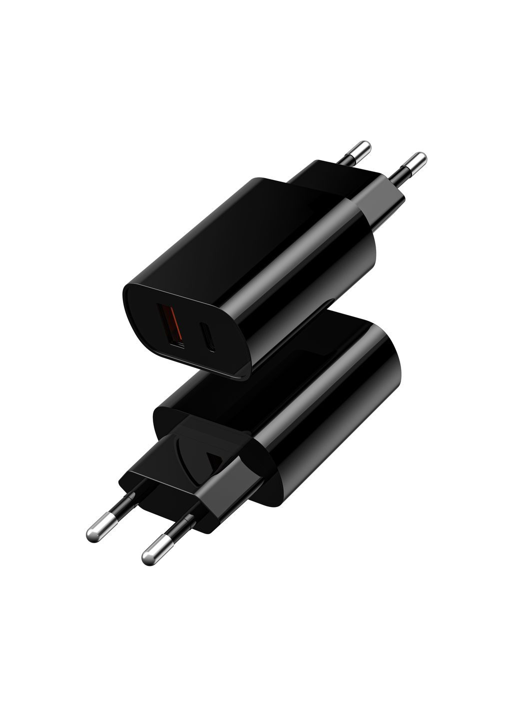 МЗП WiU002 Type C PD+QC Charger EU Plug Black WIWU (297453049)