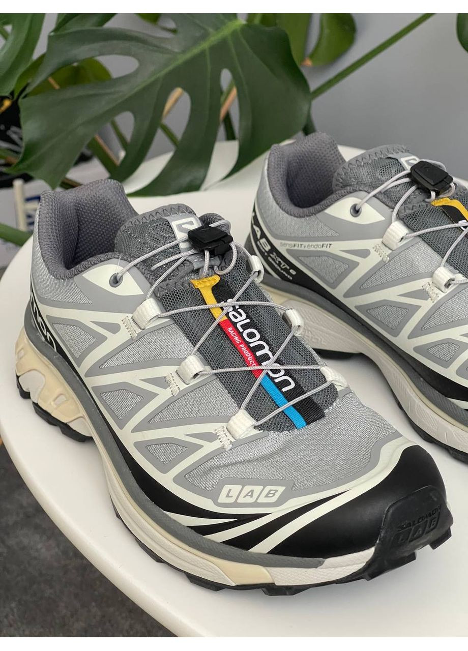 Сірі Осінні кросівки чоловічі і жіночі salomon xt-6 soft ground grey | саломон хт-6 софт граунд сірі No Brand