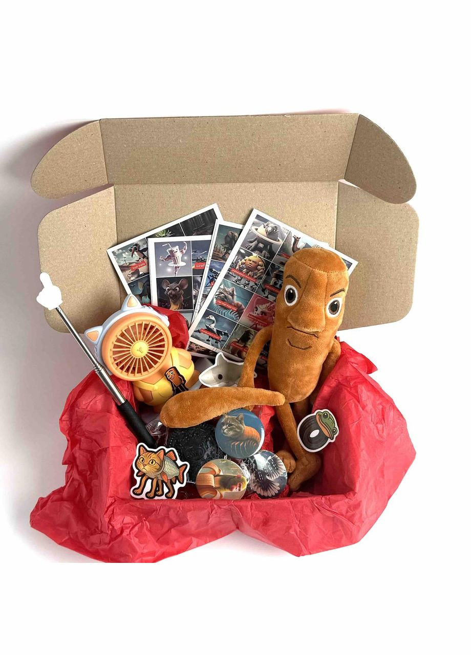 Подарунковий набір Стіч (картки+стікери, іграшка, сумочка, сквіш) No Brand (352768618)