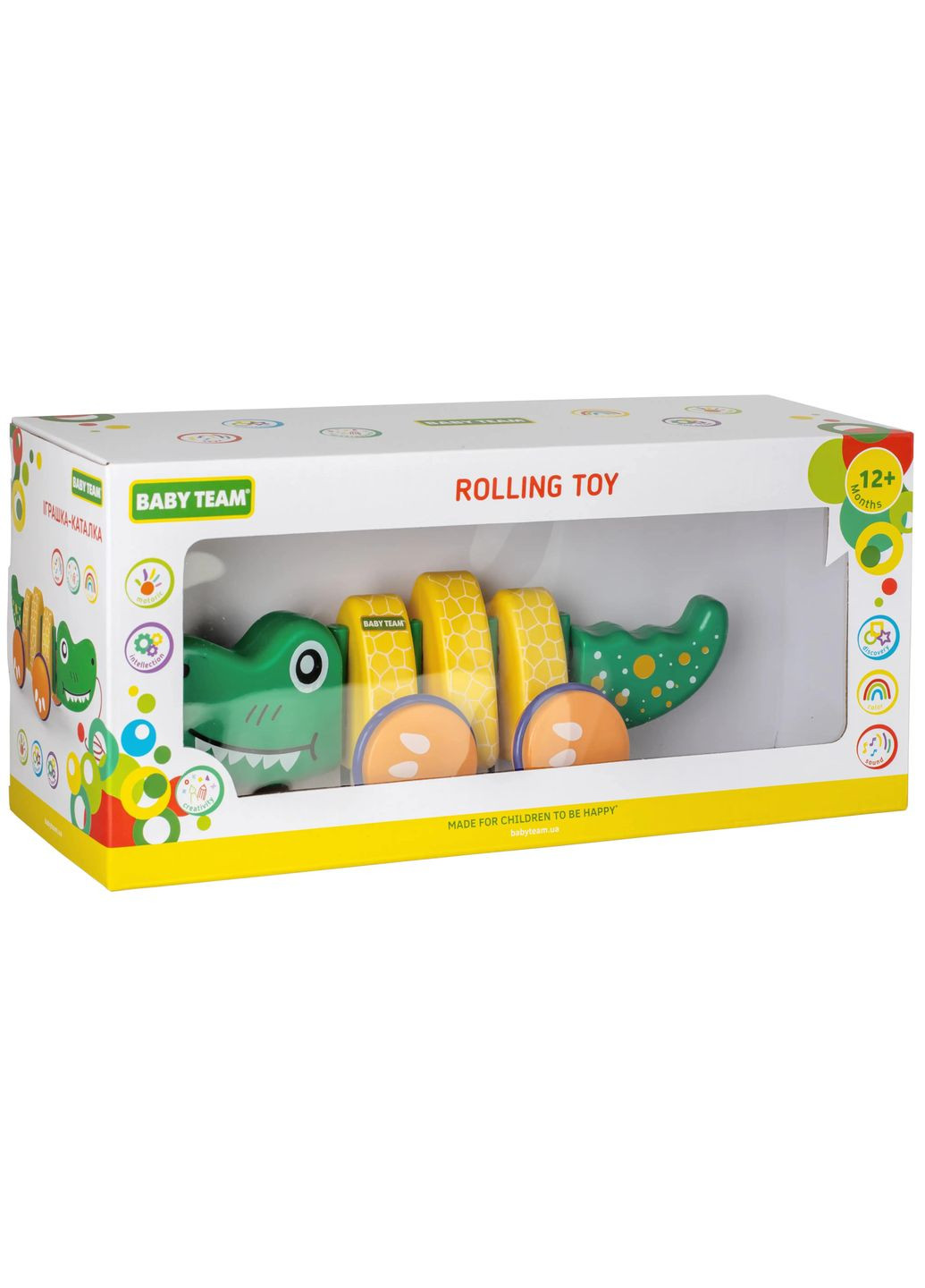Игрушка-каталка Крокодил, зеленый () Baby Team 8664 (328399108)