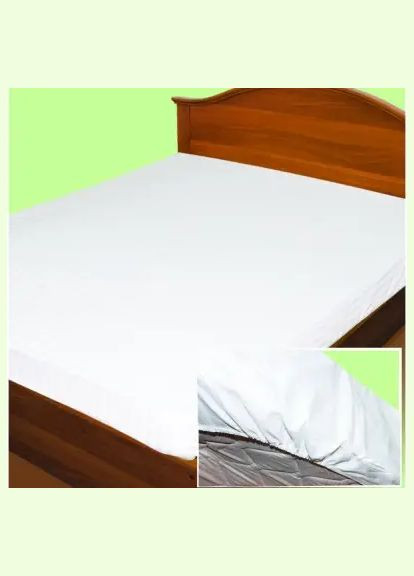 Простынь на резинке сатин-страйп белая 200х140х20 от производителя Ярослав (314838455)