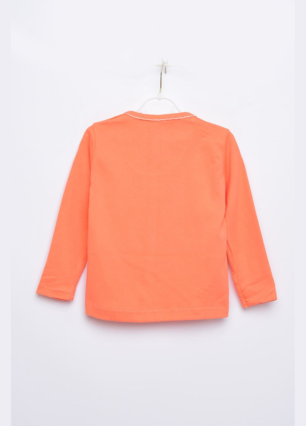 Кофта пижамная детская оранжевого цвета с рисунком Let's Shop (279724095)