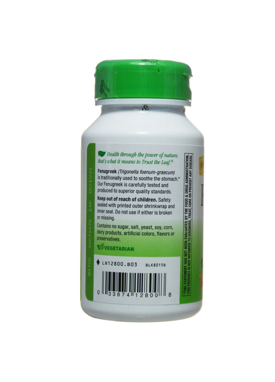 Пажитник, 610 мг, 100 капсул Nature's Way (364311772)