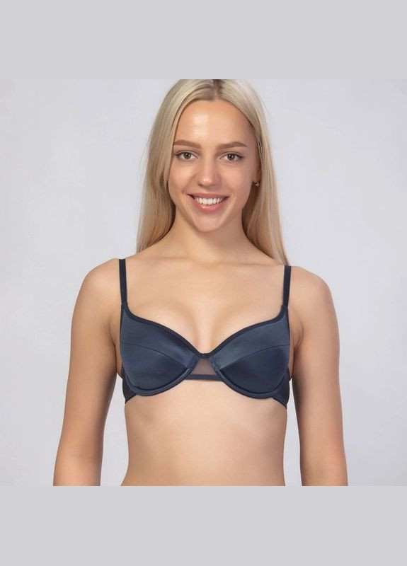 Синий бюстгальтер на косточках Elita с косточками