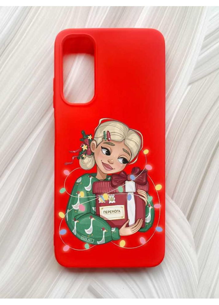 Матовий червоний чохол на Samsung Galaxy A05s (A057) Подарунок Перемога (принт 196) Creative (362968170)