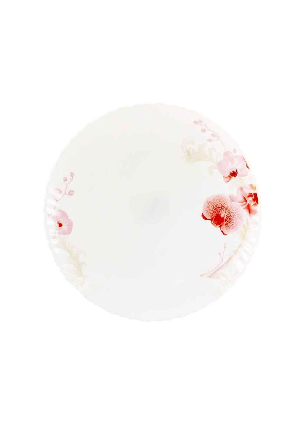 Тарелка мелкая d=21см №8 Орхидея (6шт.в уп) волнистый край 6714/S ТМ Lumines (315139662)