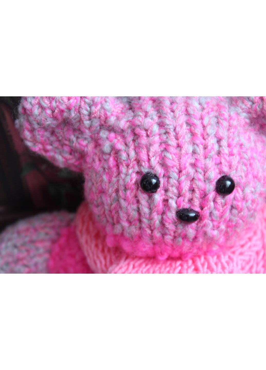 Мишка розовый ручной работы No Brand (372141872)