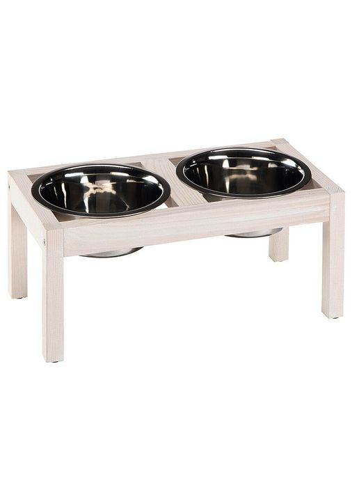 Підставка під миски для собак з дерева Пезино бланже (ПСО-002101) No Brand (328605203)